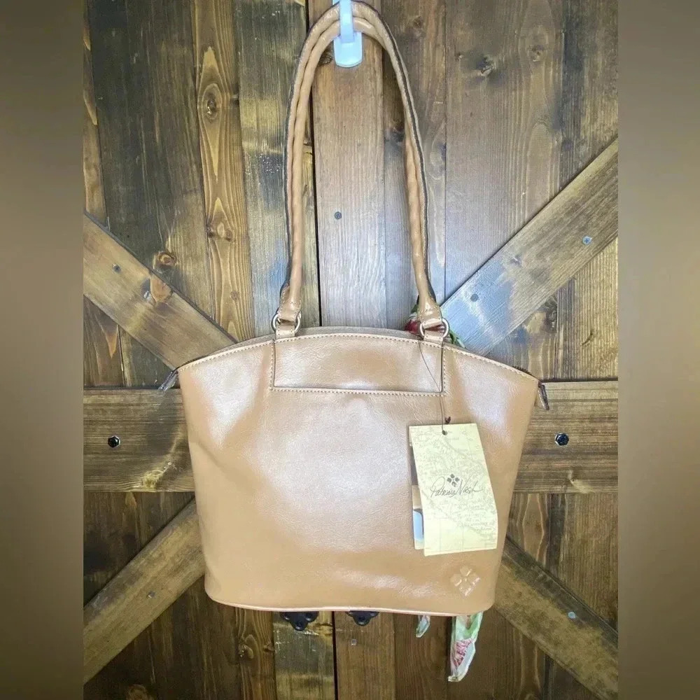 NEW Patricia Nash Zorita Seashell Scarf Satchel Bag - Picture 9 of 11